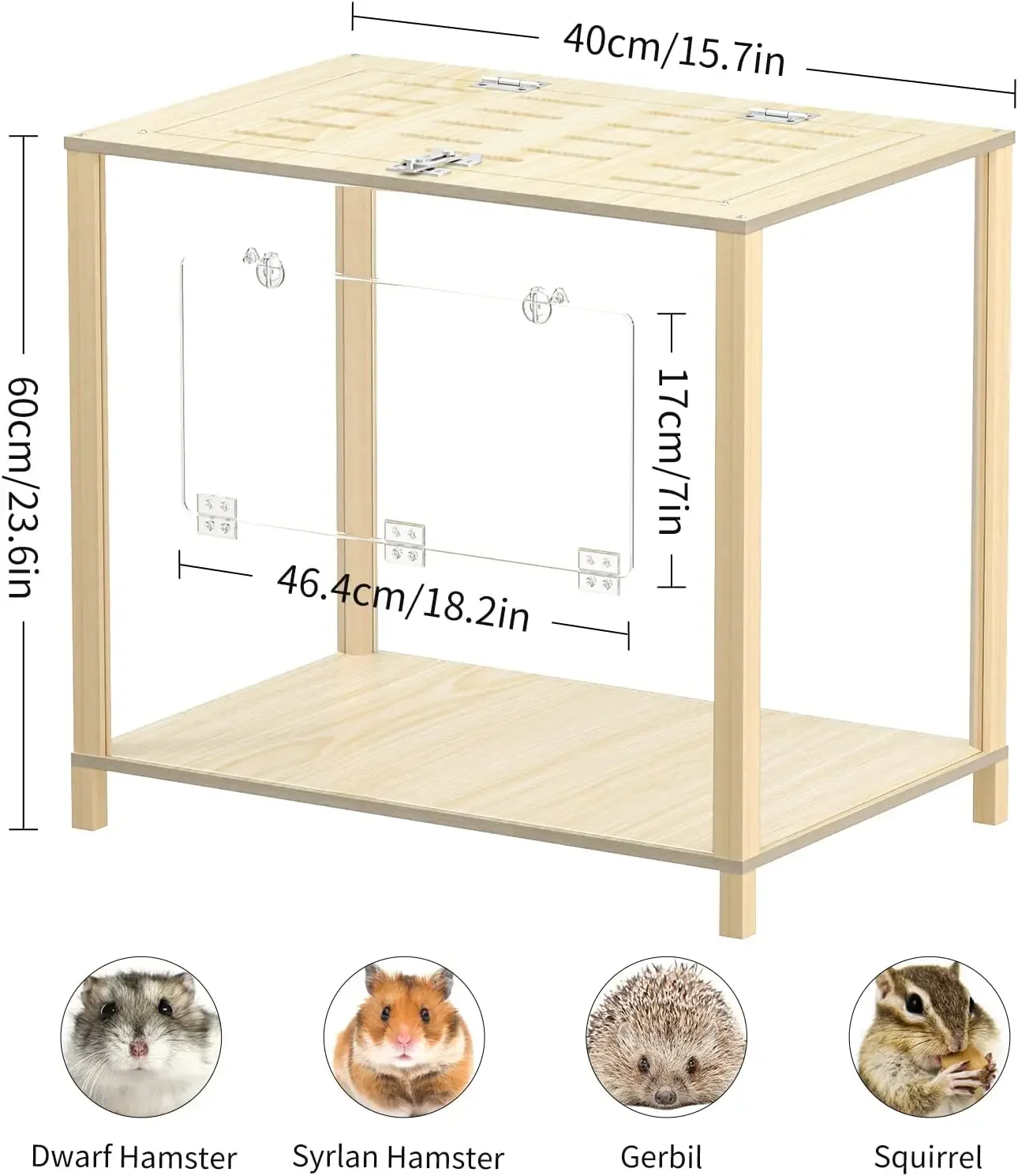 2023 latest Amazon best-selling Syrian dwarf hamster mouse small animal natural wooden hamster cage