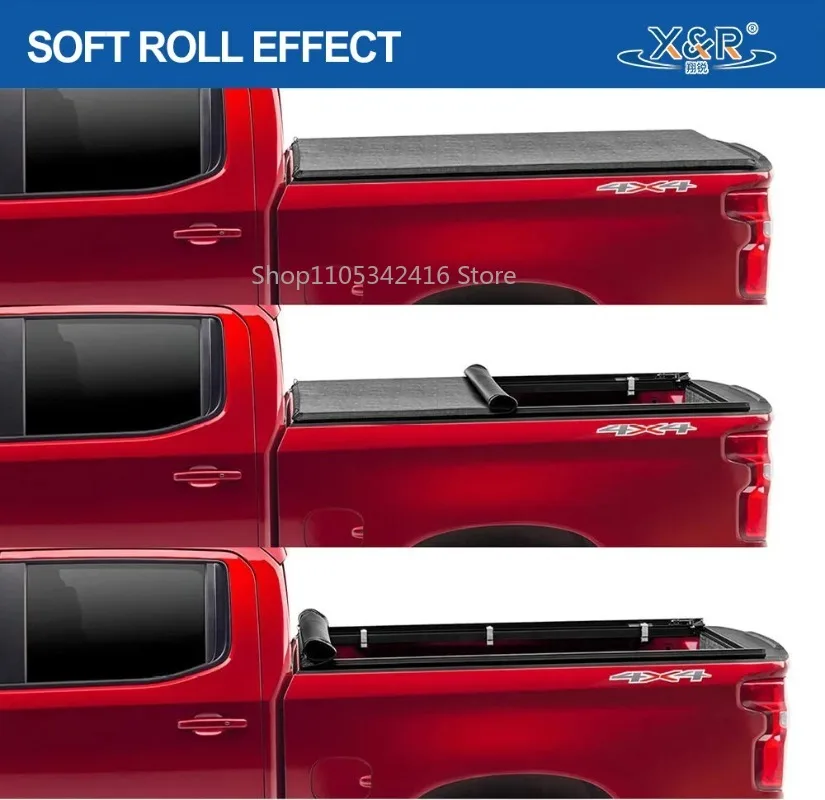 Soft Roll Up Tonneau Cover | F-150 04-23 Ranger Raptor | 5'/5.5'/6.5' Truck Bed
