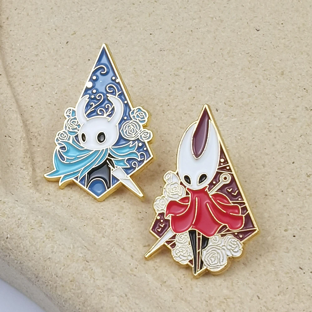 لعبة الجوف فارس Silksong الدبور تأثيري بروش الكرتون المعادن شارة مينا ظهره دبابيس مجوهرات اكسسوارات #6