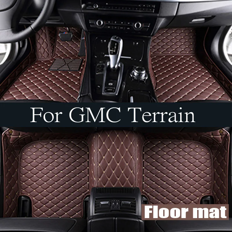 

TPE 3D Car Floor Mats Trunk Backrest Pad for GMC Terrain Chevrolet Equinox 2018 - 2024 Waterproof Protective Left Rudder