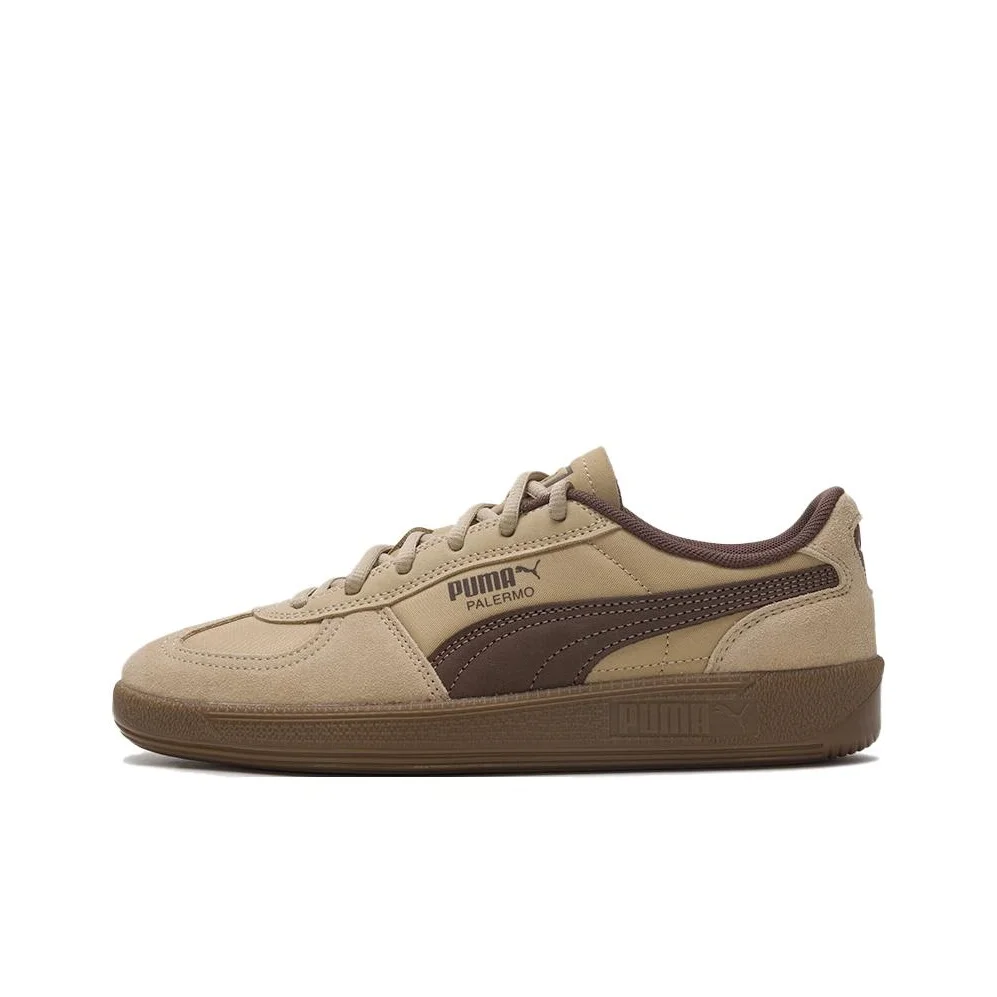 PUMA Palermo Abrasion Resistant Lightweight Low top German Army Trainers Unisex Brown 403257-04