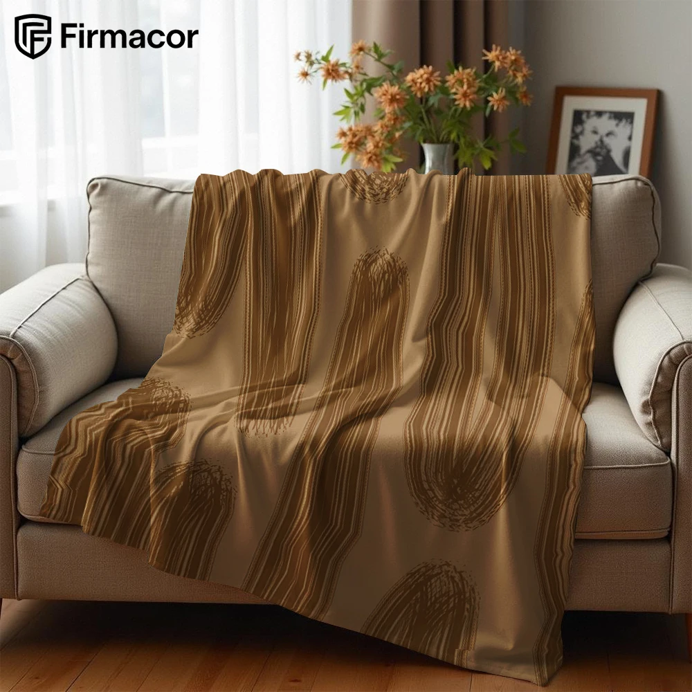 Line Texture Ultra Soft Sherpa Fleece Blanket Fluffy Warm Halloween Cozy Throw for Sofa Couch Bedroom Gift All season
