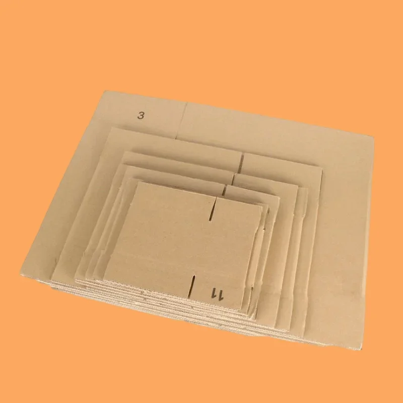 10 قطعة 3-layer صناديق تخزين الورق المموج التعبئة السريعة الثقيلة مجلس الشحن التعبئة والتغليف كرتون كبير من الورق المقوى #5