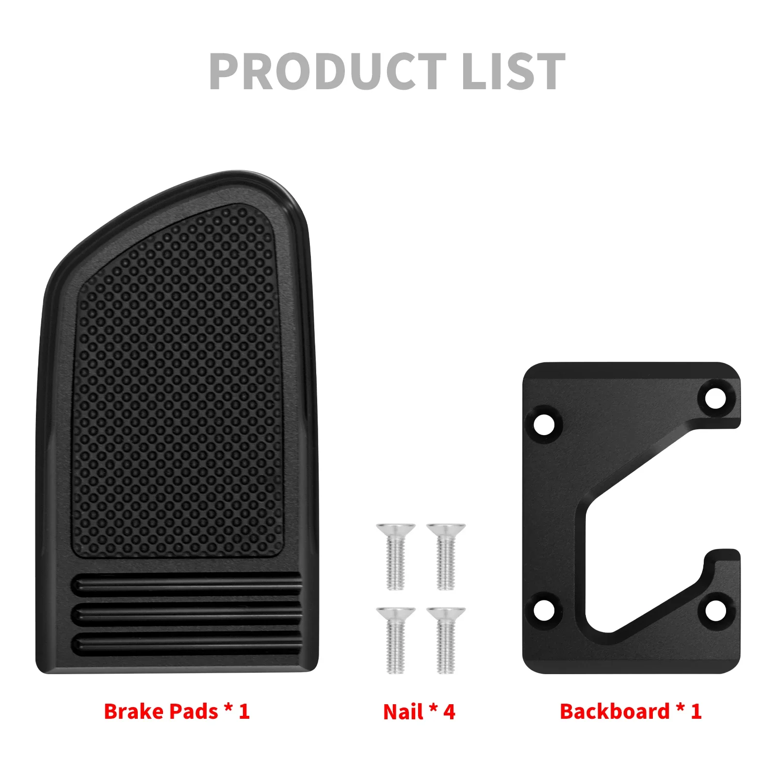 Motorcycle Black Brake Pedal Pad Cover CNC On Forward For Harley Softail Fat Bob Street Bob FXDF FXFBS FXDB 2018-2021 2022 2023