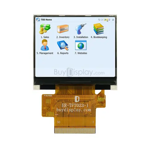 SPI 2.3 inch TFT LCD Touch Screen Display,320x240,ILI9432 Controller Optional Touch Panel with Free FPC Connector