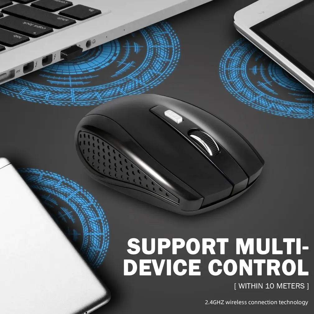 Wireless Mouse 3 Adjustable DPI 2.4G Wireless Mice Receiver Portable Ultra Thin Optical Mouse For PC Laptop Notebook 1600DPI