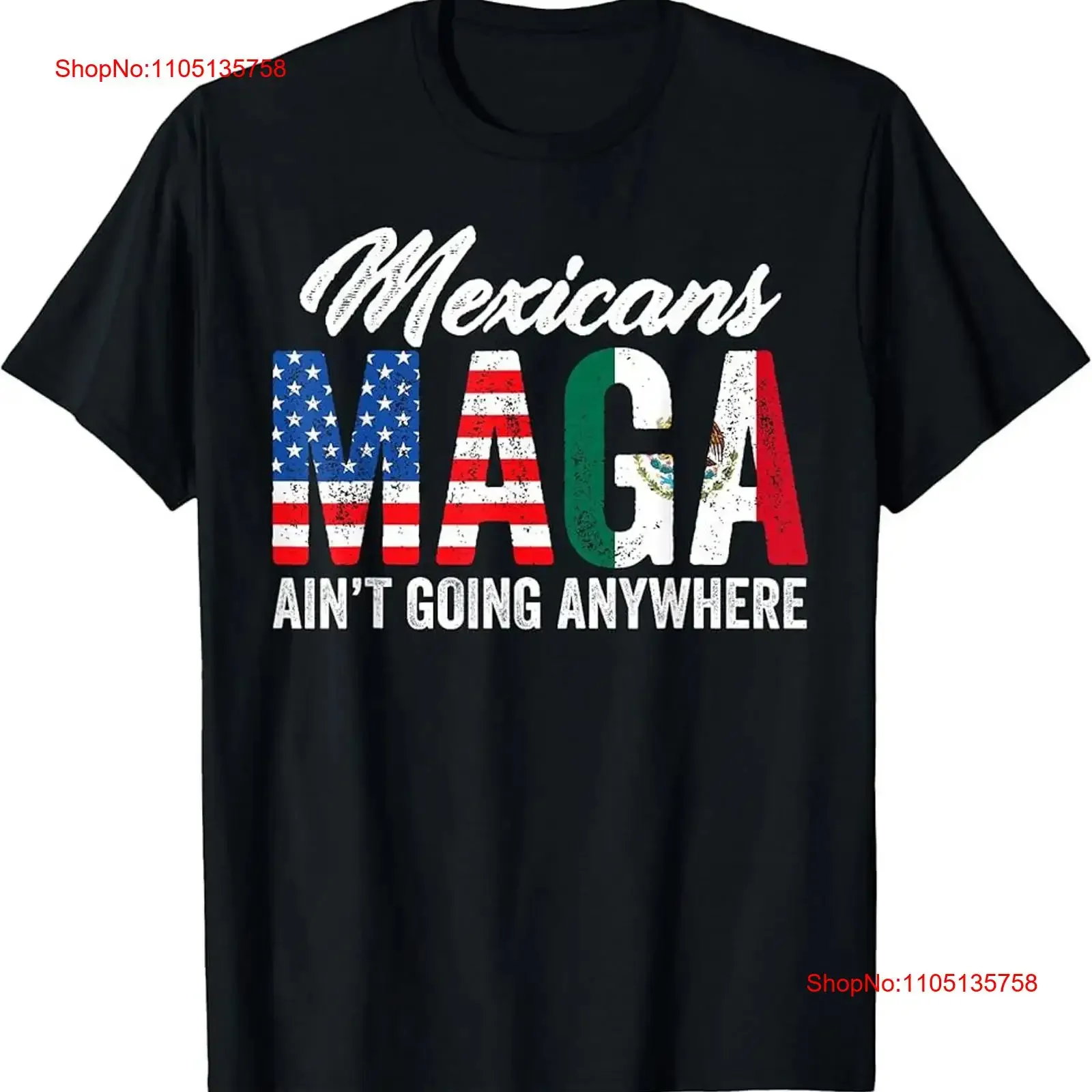MAGA Mexicans Ain t Going Anywhere Mexico Flag Shirt vintage Washed Casual Soft homme Breathable Comfortable Versatile