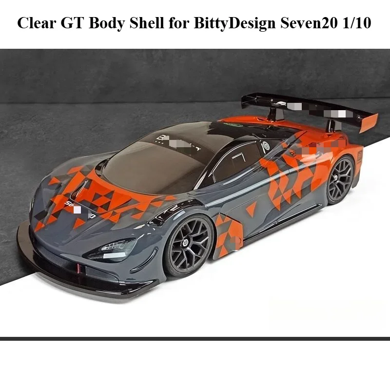 RC Model On Road Upgrade Parts Clear GT Body Shell for BittyDesign Seven20 1/10 190mm customizable size Model Car Accessories