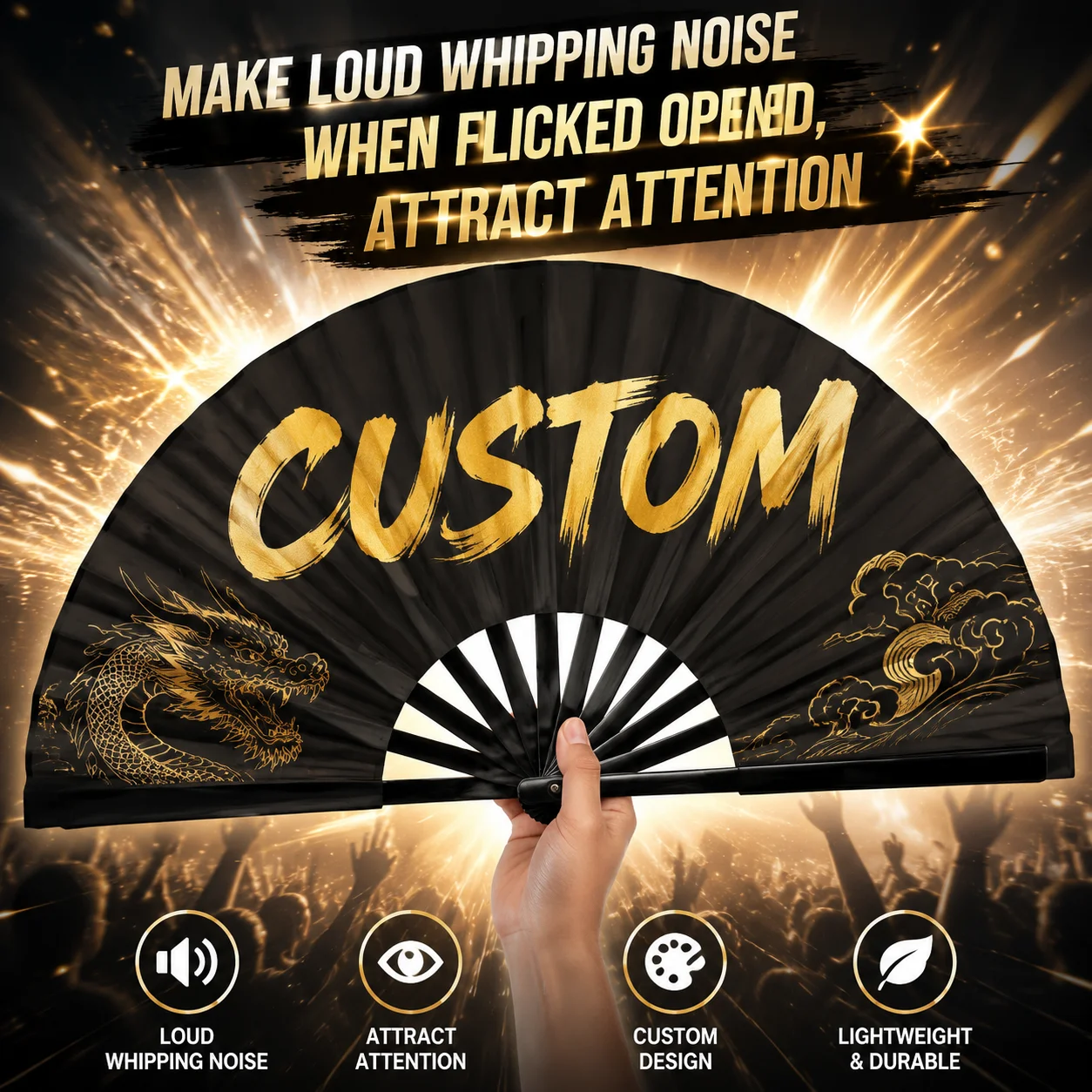Custom Folding Fan Personalized Photo Logo Text Print Hand Fan Wedding Party Decoration Vintage Foldable Fans Gift for Men Women