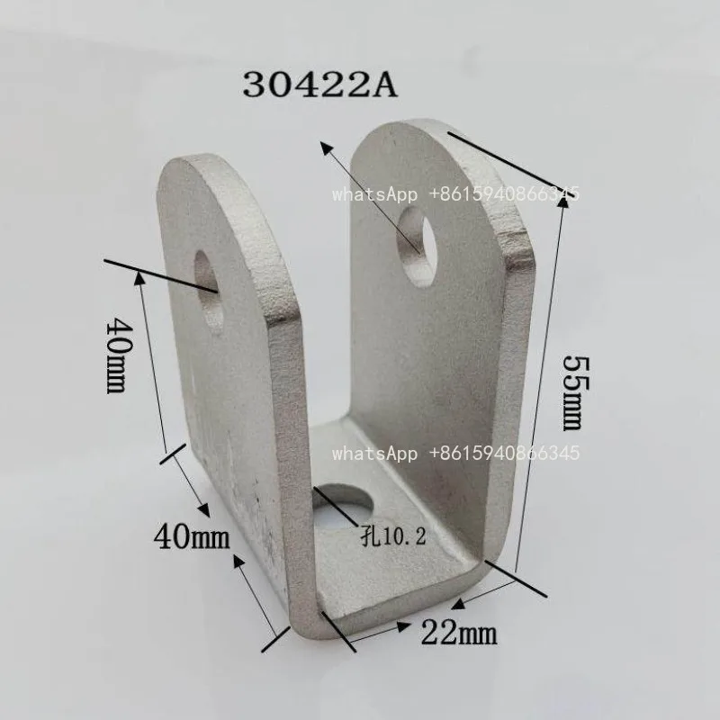 

Stainless Steel U-shaped Base Punching Welding Connector Double Lifting Ring Bracket Bottom Perforated Hardware Fittings