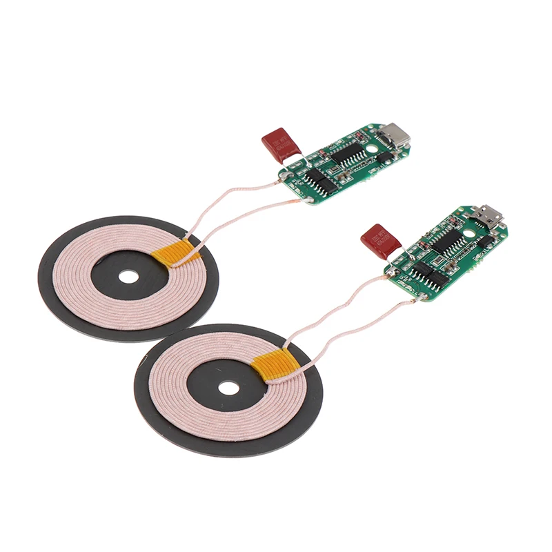 10/15W Wireless Charger Module Micro Type-C Transmitter PCBA Circuit Board Coil