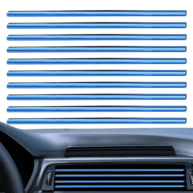 

Air Vent Decorations For Car 10X Car Air Vent Stickers Dashboard Vents Car Air Conditioning Decorative Strips Air Vent Outlet