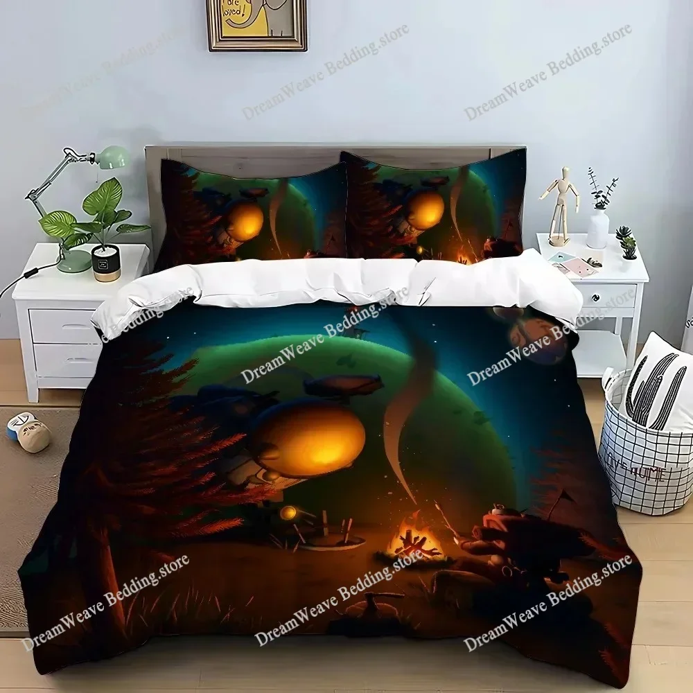Exquisite 3D Game Outer Wilds Wallpaper Action Adventure Digital Printing Bedding Set Duvet Cover Comforter Bed Girls Boys Gift5