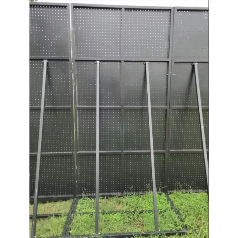 【Direct Factory Sale】Portable Galvanized Metal Anti-Riot Barrier Temporary Crowd Control Barricade Foldable Security Fence 4ft H