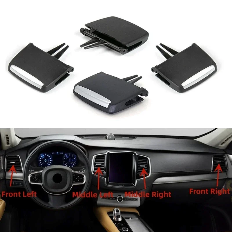 

Car Front Rear Air Conditioning Outlet Clips Dashboard A/C Vents Pick Tab Clip For Volvo XC90 2014-2023