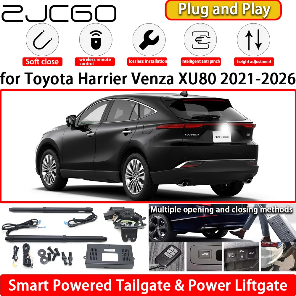 

ZJCGO for Toyota Harrier Venza XU80 2021-2026 OEM Automatic Electric Powered Tailgate Power Liftgate Tail Gate Lift Kit System