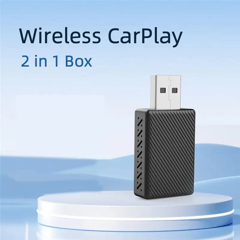 A71Z Wireless Carplay 2 In 1 Box Plug And Play Fashionable Portable Carplay Android Auto AI 5Ghz Wifi5 Transmission Speed image 4