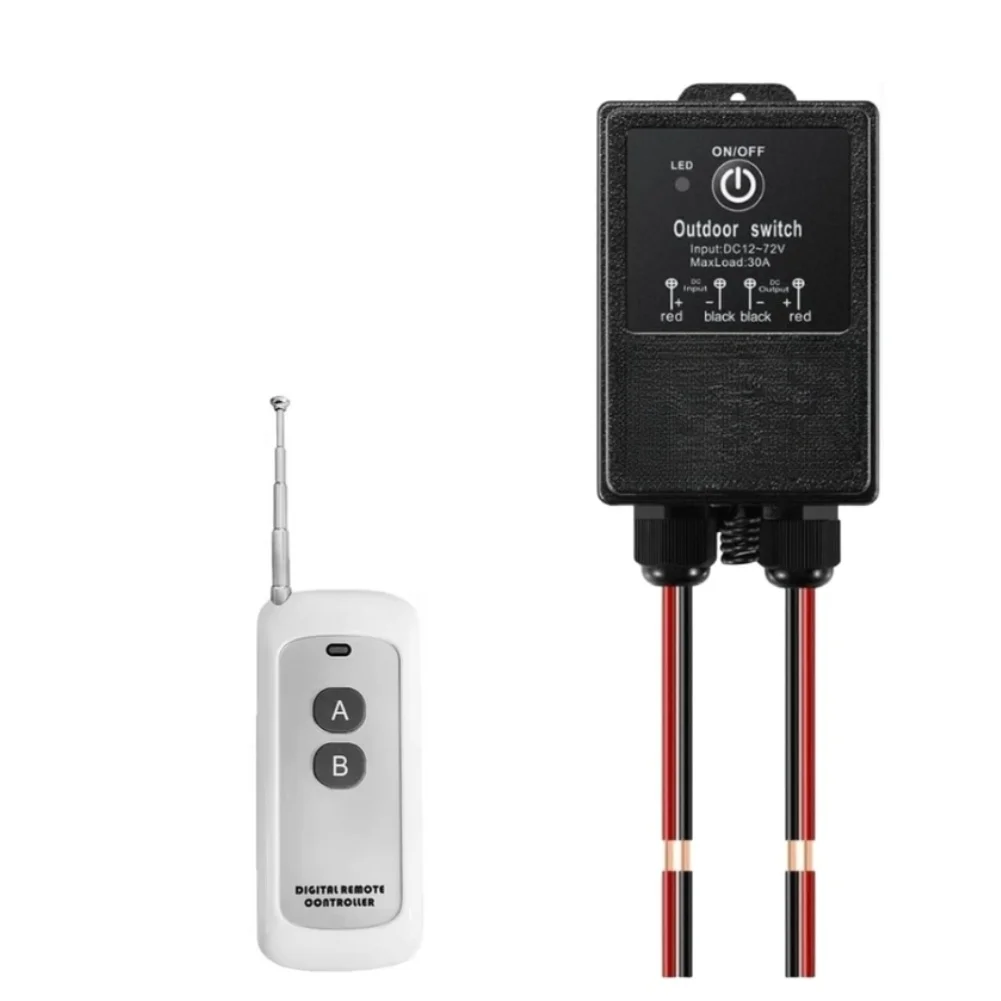 

AC100V 240V Wireless Remote Control Switch 30A IP65 Rated for Fans and Lights with 433MHz RF Frequency and Outdoor Use