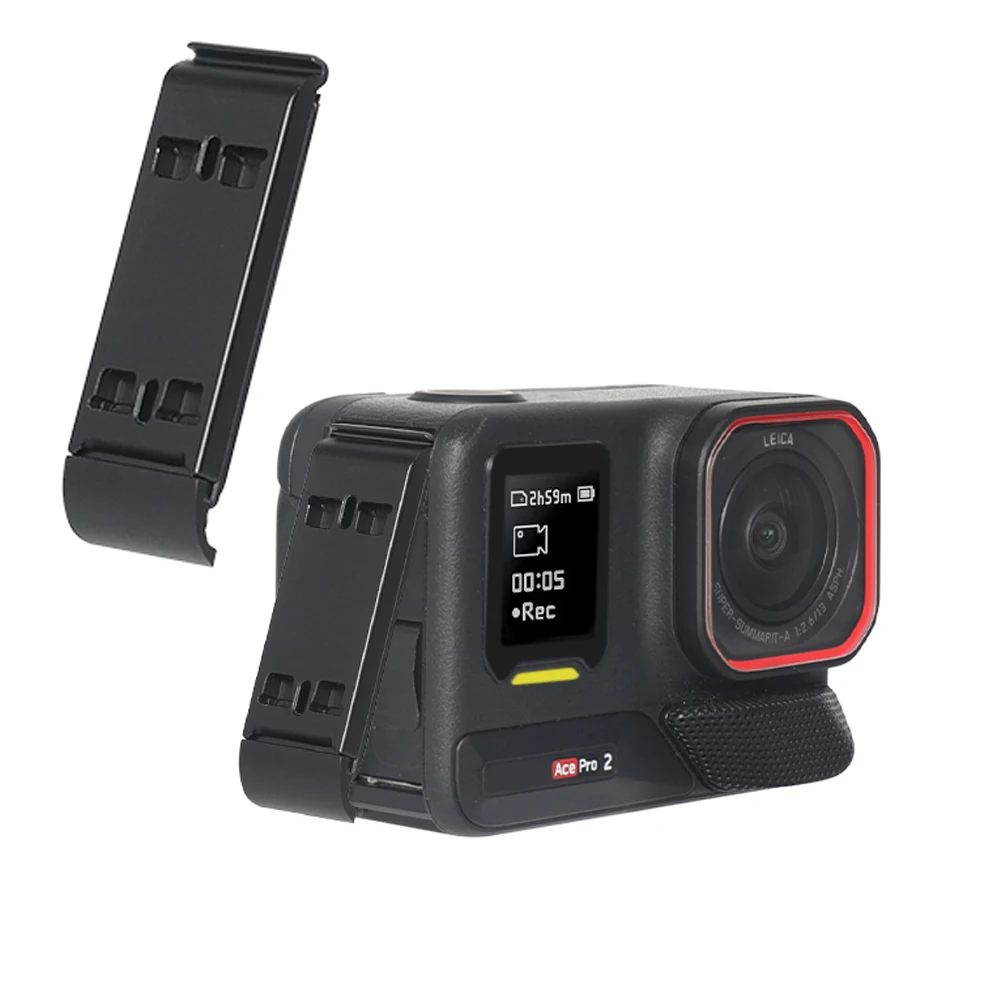 

Battery Cover Aluminum Alloy for Insta360 Ace Pro 2 Vertical Shooting Quick Release Adapter Sport Camera Accessory