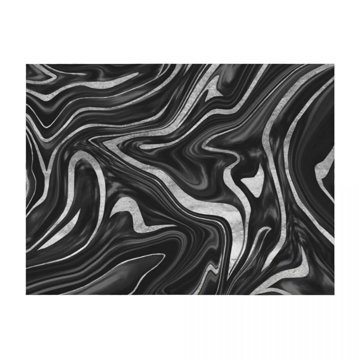 

Black Gray White Silver Marble #1 #decor #art Throw Blanket Sofa Throw Cute Plaid Furry Hairys Blankets