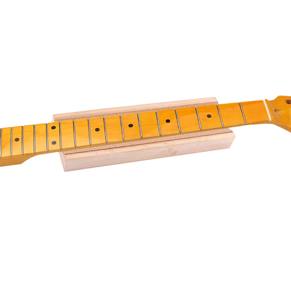 

Lasting Wooden Guitar Neck Holder U Shaped Guitar Fret Nut Rest Rack Accessory For Guitar Cleaning Maintenance Khaki