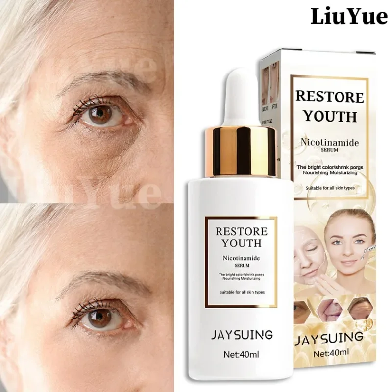 Anti Wrinkle Face Serum Moisturizing Hyaluronic Acid Anti Aging Essence Niacinamide Whitening Facial Cream Shrink Pore Skin Care