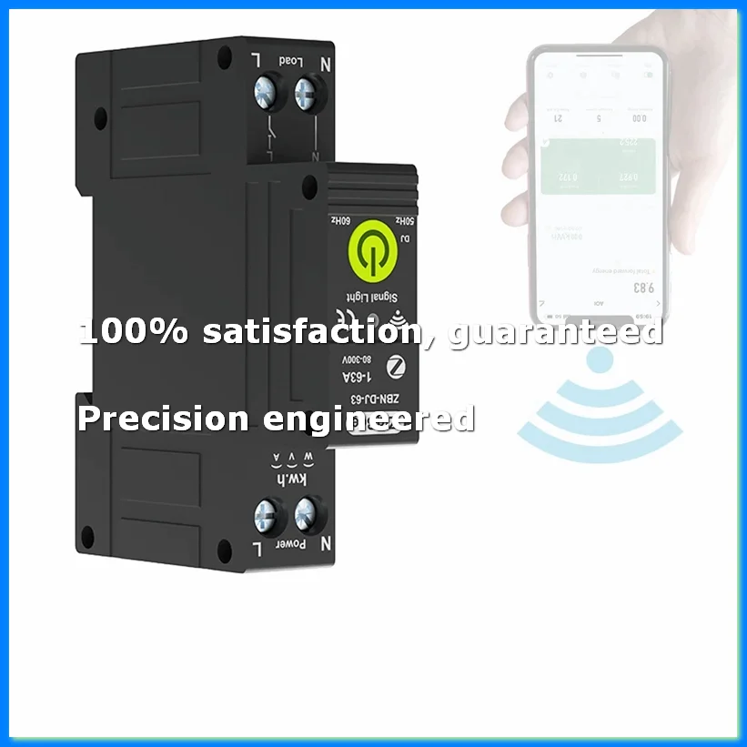 Tuya Zigbee Intelligent Circuit Breaker Timing Photovoltaic Bidirectional Metering Energy Meter Automatic Reclosing-A28R