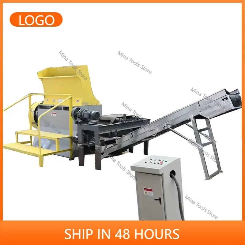 Small Wooden Pallet Crusher Machine / Nail Wood Pallet Crusher