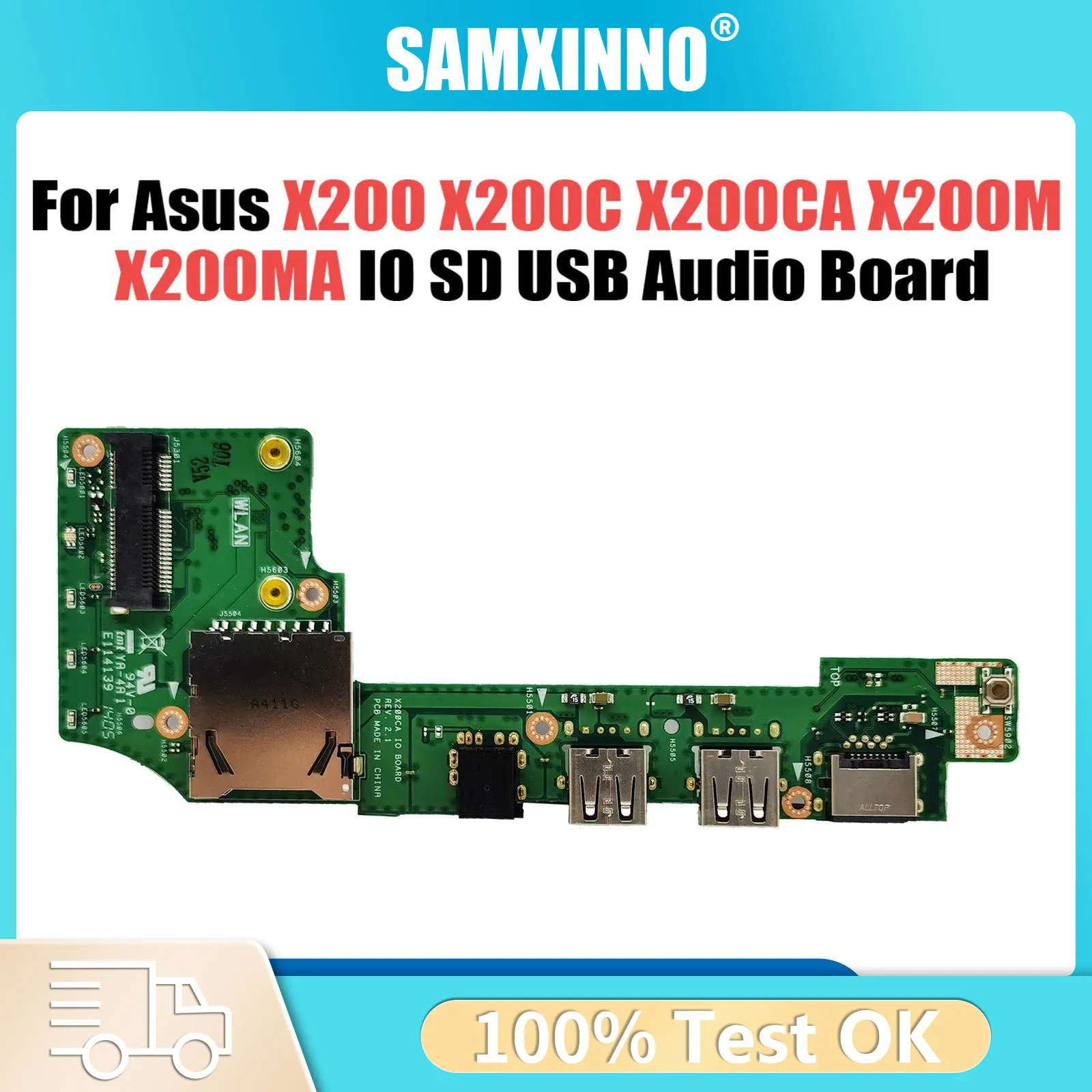

Материнская плата для ноутбука X200C для ASUS Vivobook F200CA X200CA, материнская плата для ноутбука 1007U/2117U I3-3217U, основная плата 2G/4G-RAM
