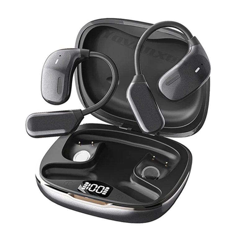 

New Wireless Bluetooth 5.4 Earphones Hanging Ear Open Bilateral Stereo Ultra Long Range Bluetooth Translation Earphones