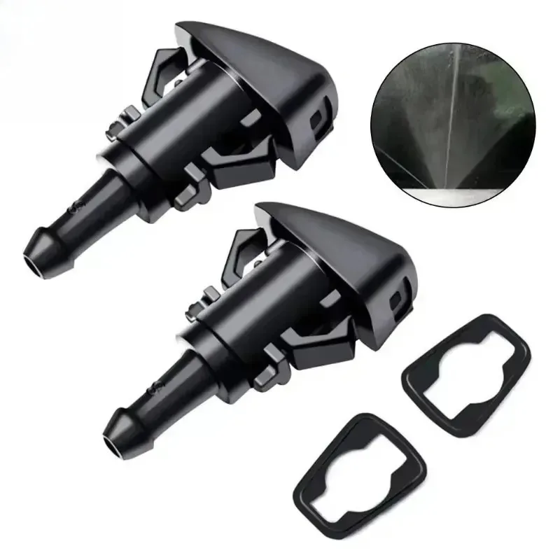 For Chrysler Dodge Avenger Journey Caliber Jeep Compass Grand Cherokee Windshield Washer Wiper Nozzles Spray Jet  2Pcs