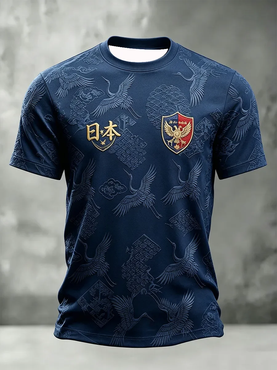2026 Edition Japanese Fans Football Training T-Shirt - 3D Digital Printing - Comfortable and Breathable - Family Clothing