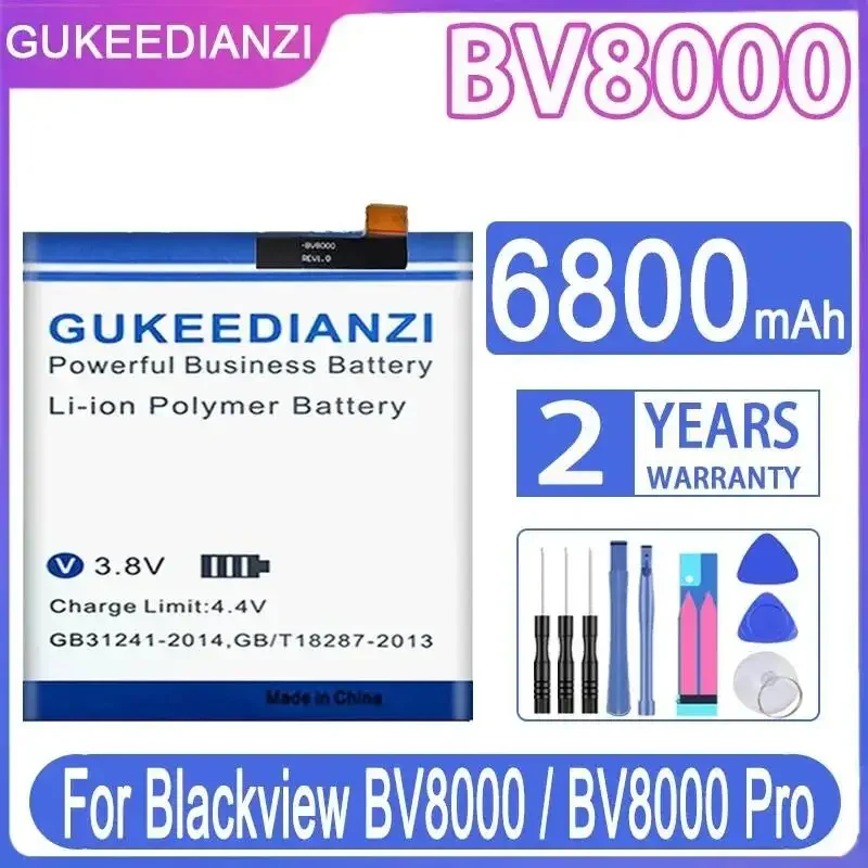 

6800mAh Durable Lightweight Mobile Phone Battery For Blackview BV8000 Pro