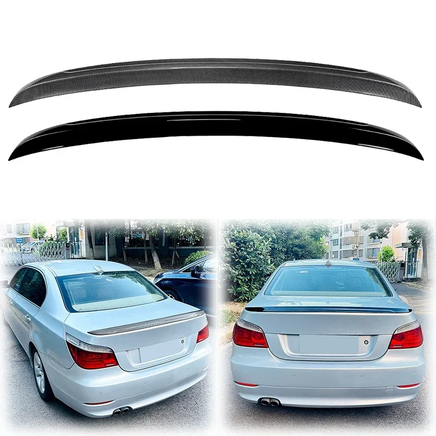 for 2004-2010 BMW 5 Series E60 E61 520i 520d 525i 530i 530d M5 style rear spoiler trunk wing lip ABS modification parts