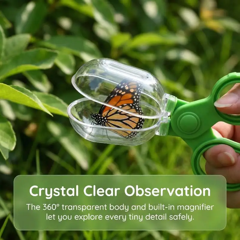 3/4Pcs Insect Butterfly Trap Insect Clip Tweezers Insect Net Fishing Toy Children's Outdoor Natural Exploration Insect Scissors