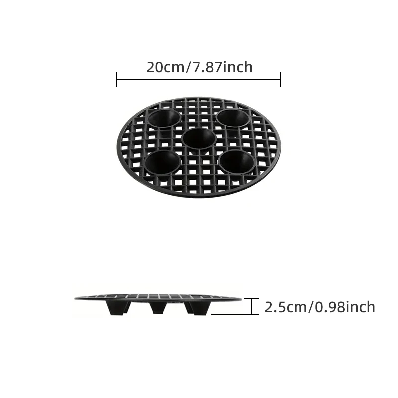 10pcs Plant Pot Risers – Plastic Plant Stands with Root-Control Bases for Improved Drainage and Airflow