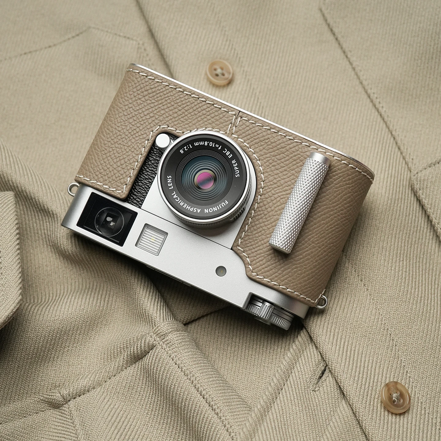 Mr.Stone for Fujifilm X-Half 카메라 케이스 보호 케이스 카메라 바디슈트 Xhalf 카메라 수제 정품 가죽 카메라 가방