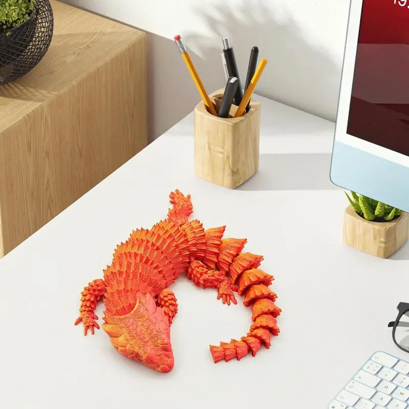 3D Printed Lizard 3D Printed Reptile Toys Funny Relaxing Toys Novelty Home Ornaments Colorful Table Decorations