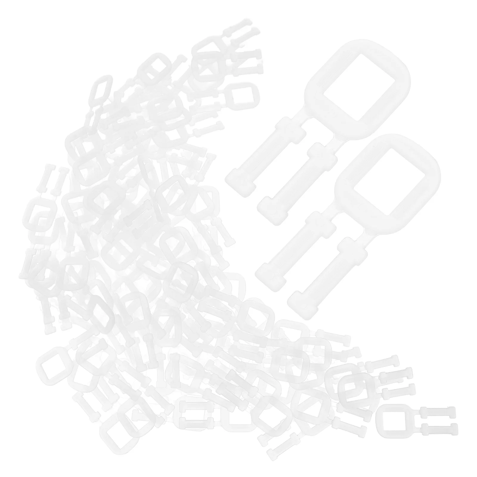 Non-Slip Plastic Grab para Carton Envio Levantamento, Alças, Dedução de Embalagem, 100 Pcs