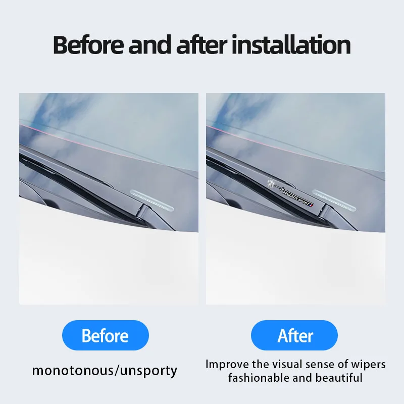 2 قطعة ملصقات السيارات بيجو ممسحة لاصقة تزيين لبيجو 206 307 308 3008 207 208 407 408 4008 508 2008 5008 301 205 106