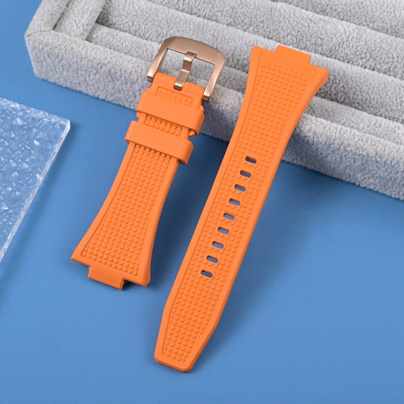 Фторкаучуковый ремешок для часов серии Tissot PRX, мягкий удобный сменный ремешок для часов, быстросъемный браслет, ремень для часов