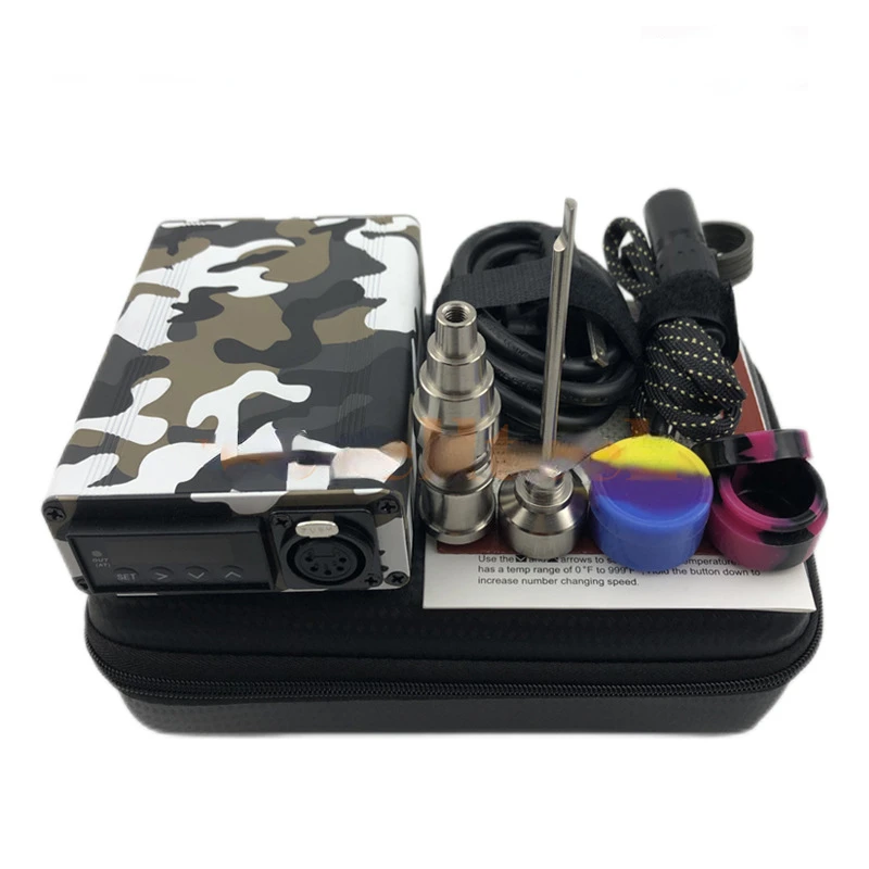 

E-commerce popular camouflage thermostat dry burning set, with heating coil