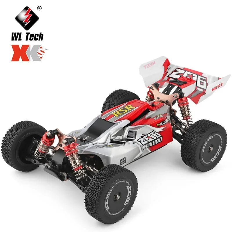 Wltoys 144001 1/14 2.4G 4WD RTR RC Car - 65KmH High Speed, Metal Chassis Shock Absorption, Off-Road Drift Vehicle