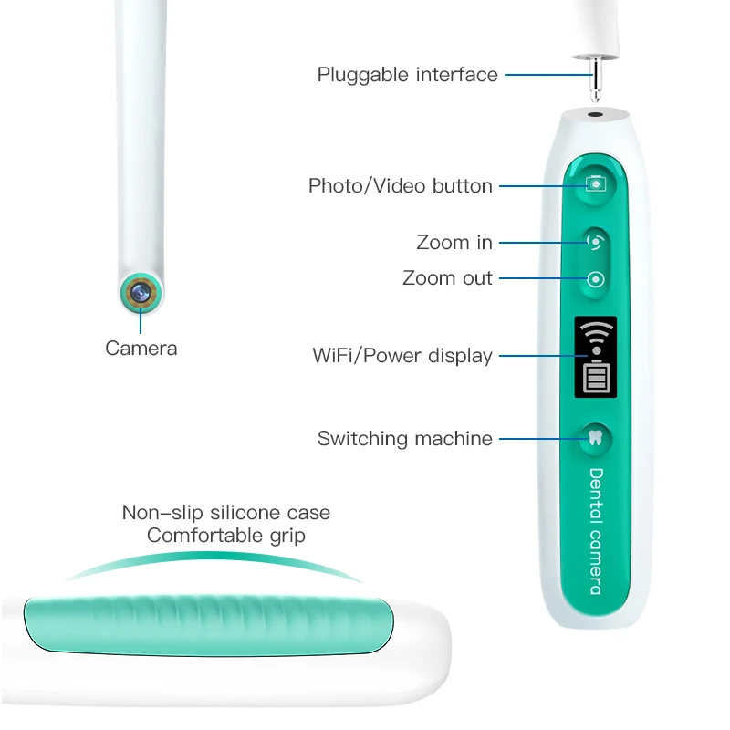 Wifi Mouth Examination Tool Microscope Camera 1080P Intraoral Wireless Dental Camera