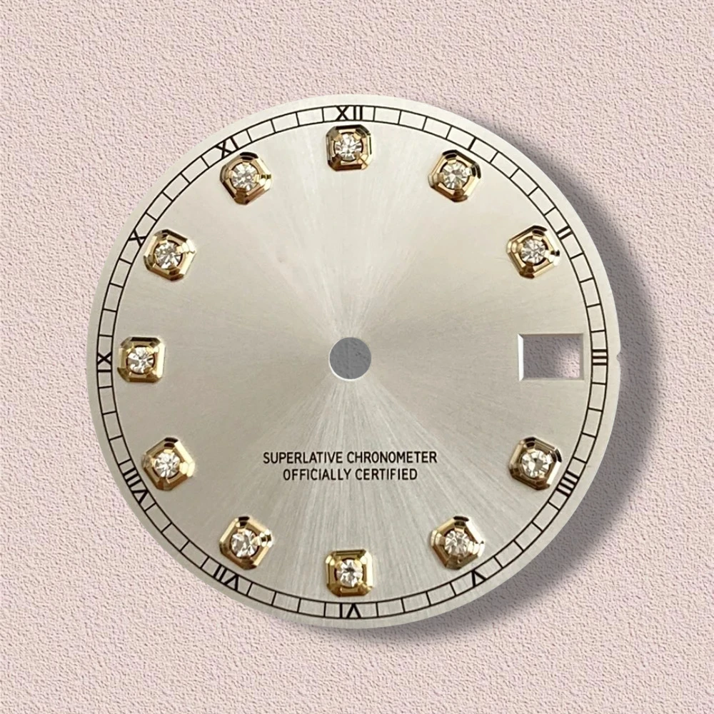 Quadrante NH35 con logo S da 28,5 mm adatto per accessori per la modifica dell'orologio con movimento NH35/NH36 Accessori NH35 di alta qualità ﻿