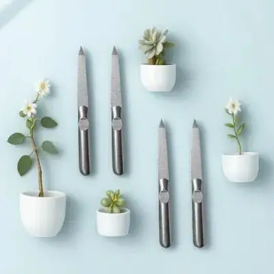 4 個のステンレス鋼の爪やすり軽量ポータブルマニキュアツール旅行ホームオフィスネイルケアトリミングアートセット