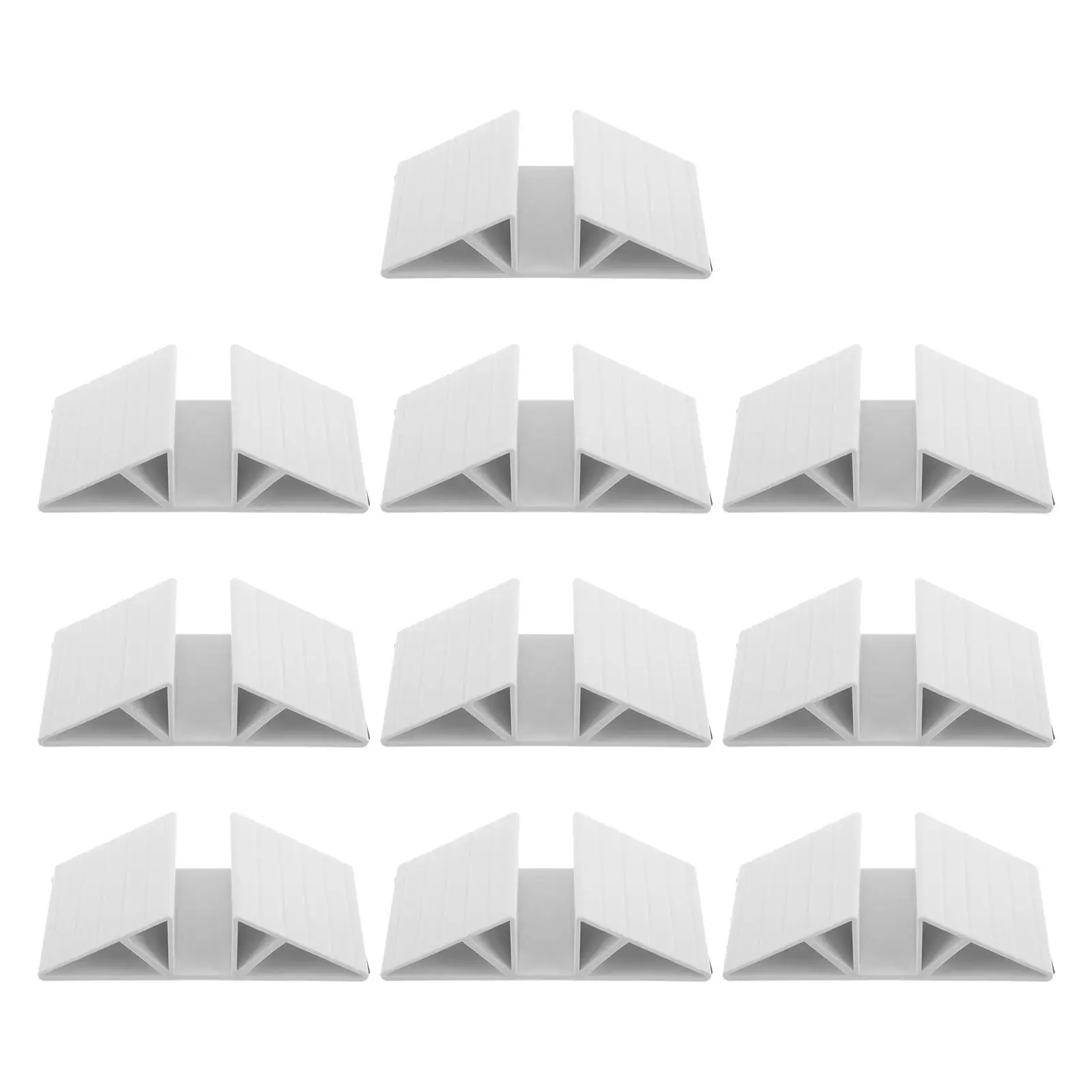 

10 шт. треугольных стабилизирующих опор для ворот для животных, усиленное основание для панелей ограждения, изолирующего барьера, отдельно стоящие опорные ножки