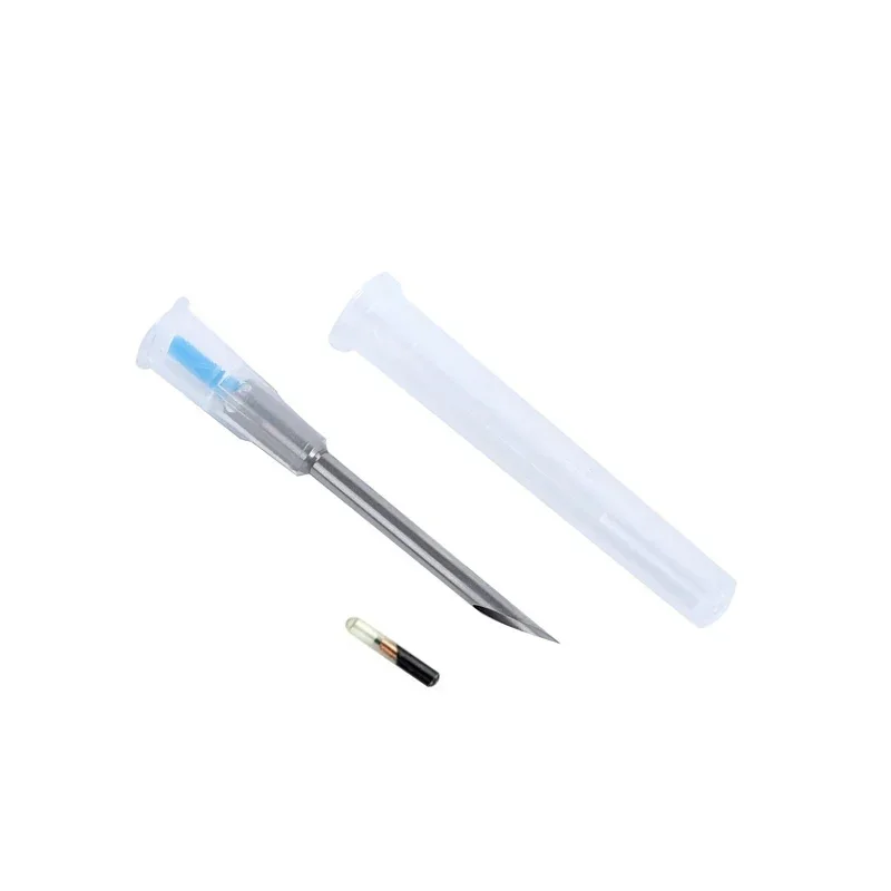 Injection ganglions de seringue de puce d'animal familier de FDX-B ISO11784/85 1.4 KHz Pistolet d'injection en métal de micropuce d'animal familier d'identification animale 1.4*8 134.2 8 mm RFID