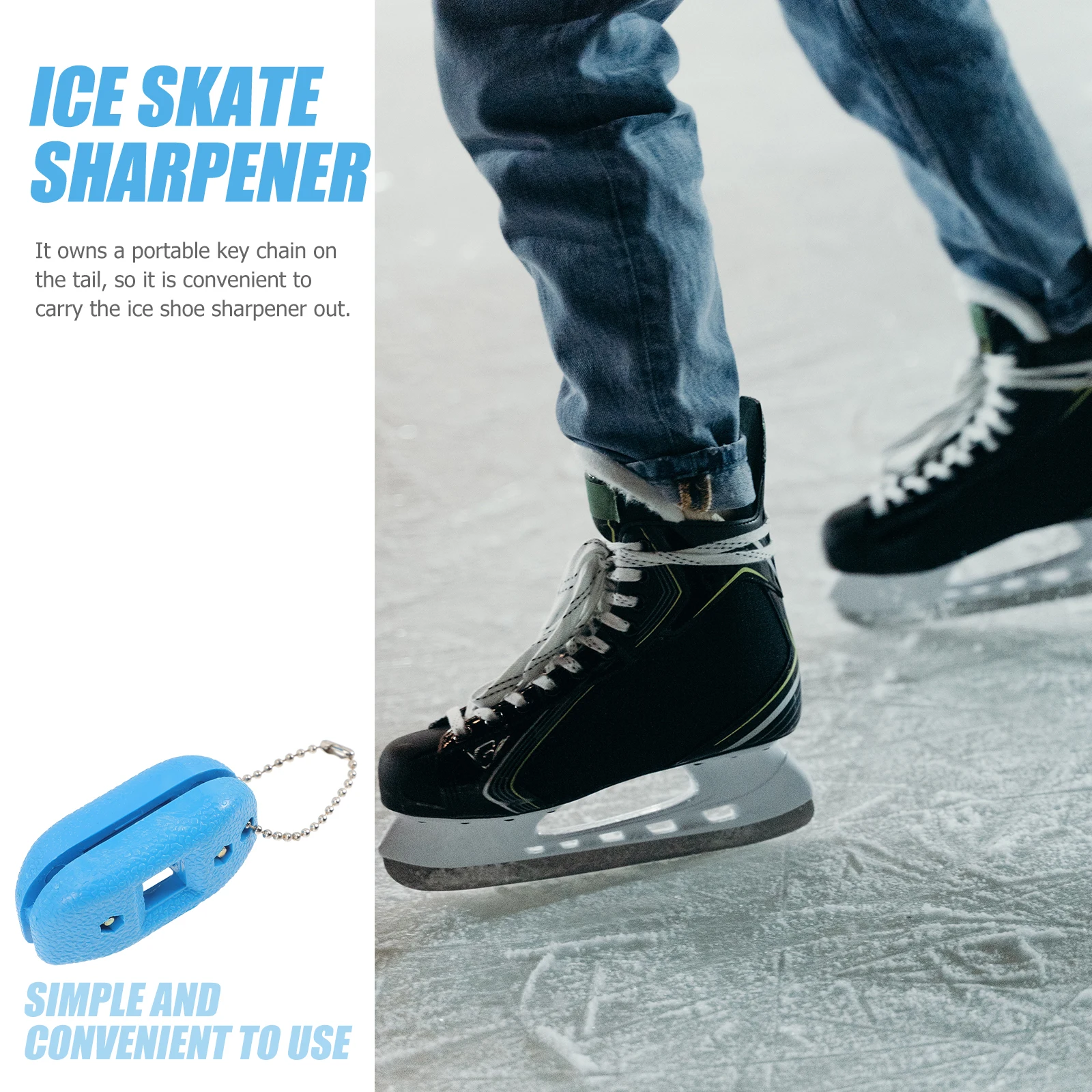 

Hockey Skate Grindstone Knife Sharpener Shoe Skateboarding Black