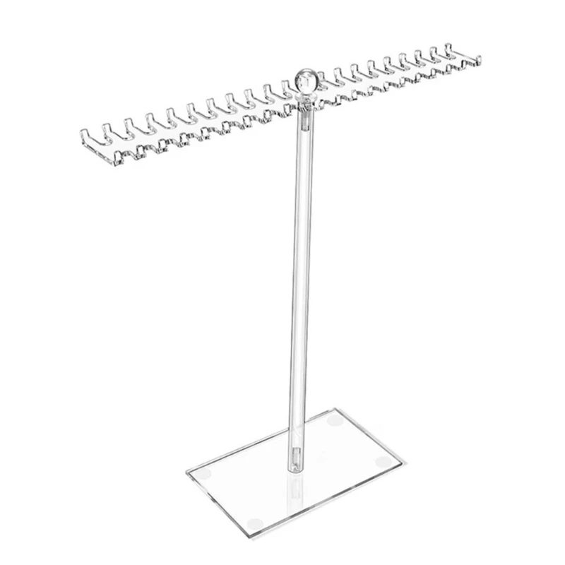 

Jewelry Display Stand Holder Rack T-shape Watch Bracelet Storage Necklace Rings Pendant Jewelry Rack with Bilateral Hook